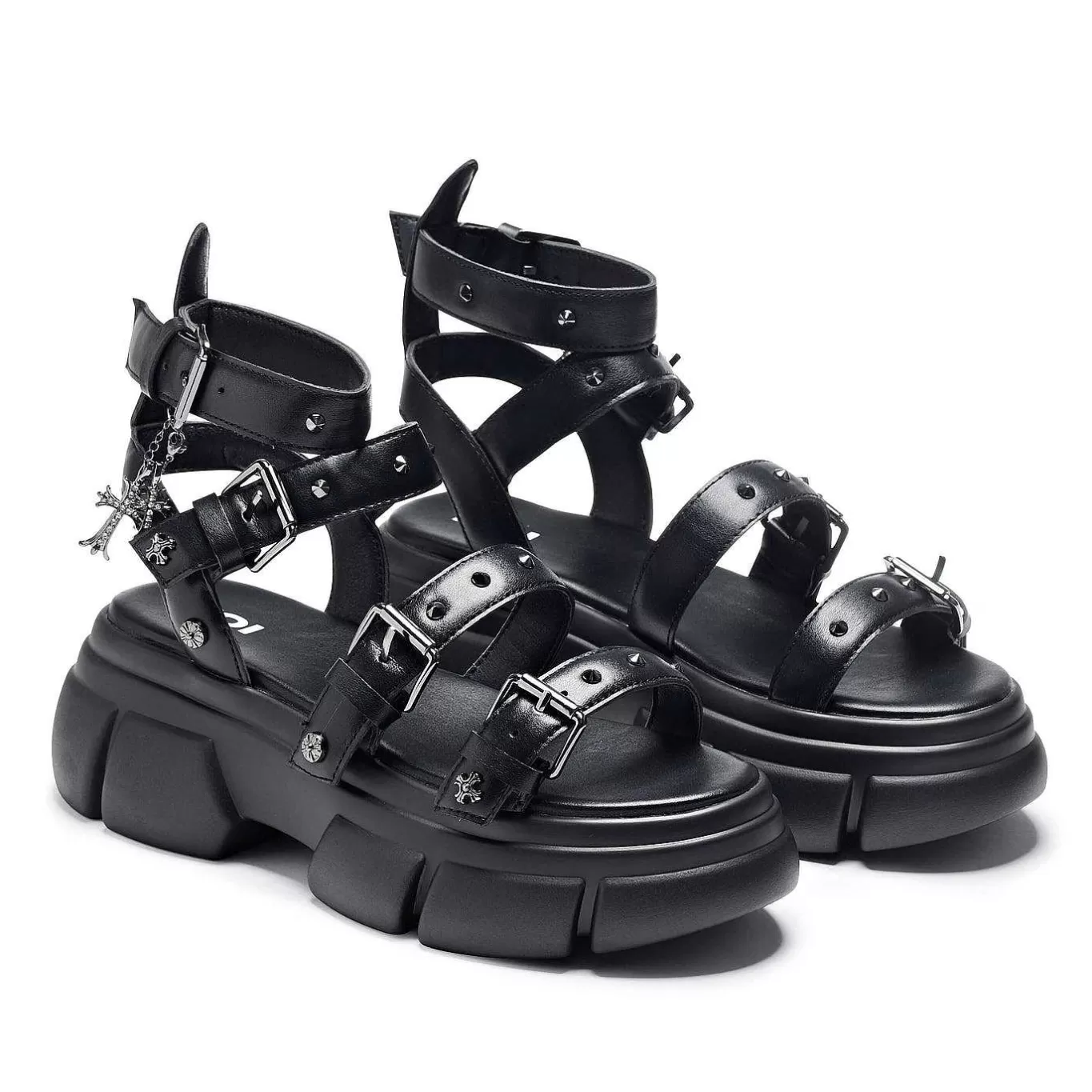 Women'S KOI footwear A Raining Vengeance Charm Platform Sandals