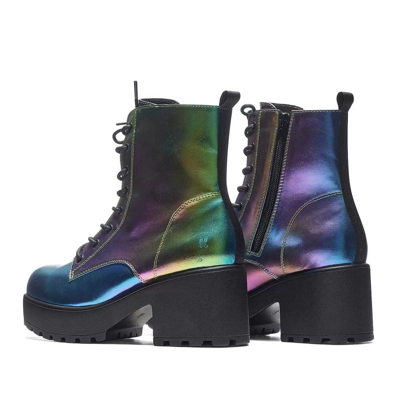 Women'S KOI footwear Bismuth Platform Military Boots - Rainbow