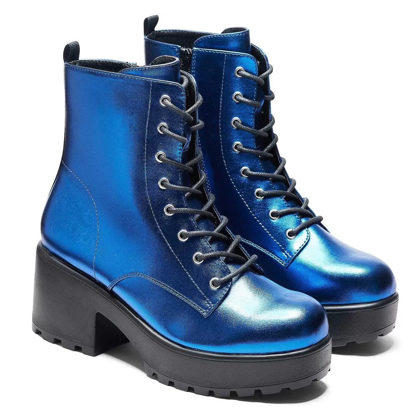Women'S KOI footwear Cobalt Haze Military Platform Boots | Women'S Boots |