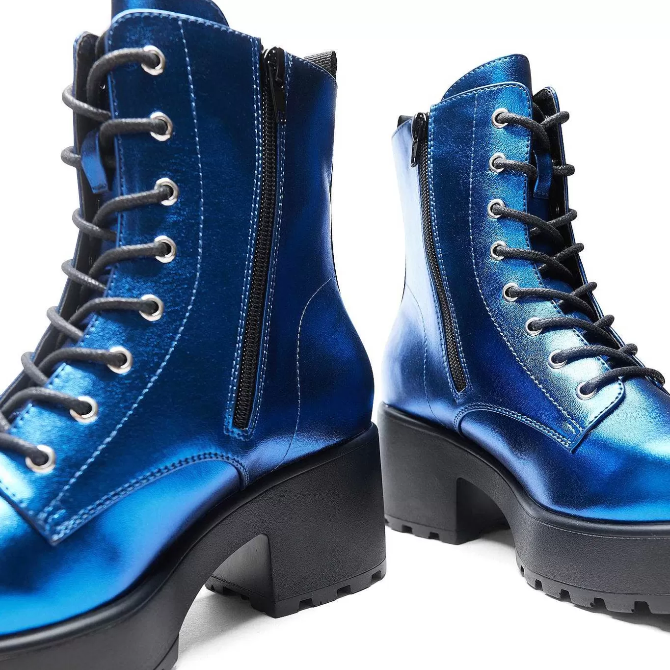 Women'S KOI footwear Cobalt Haze Military Platform Boots | Women'S Boots |
