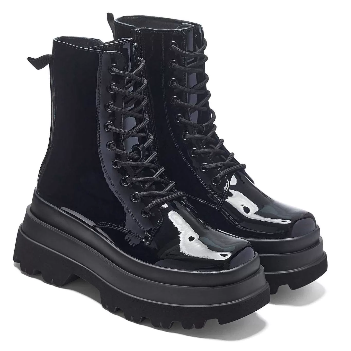 Women'S KOI footwear Deathwatch Trident Patent Platform Boots