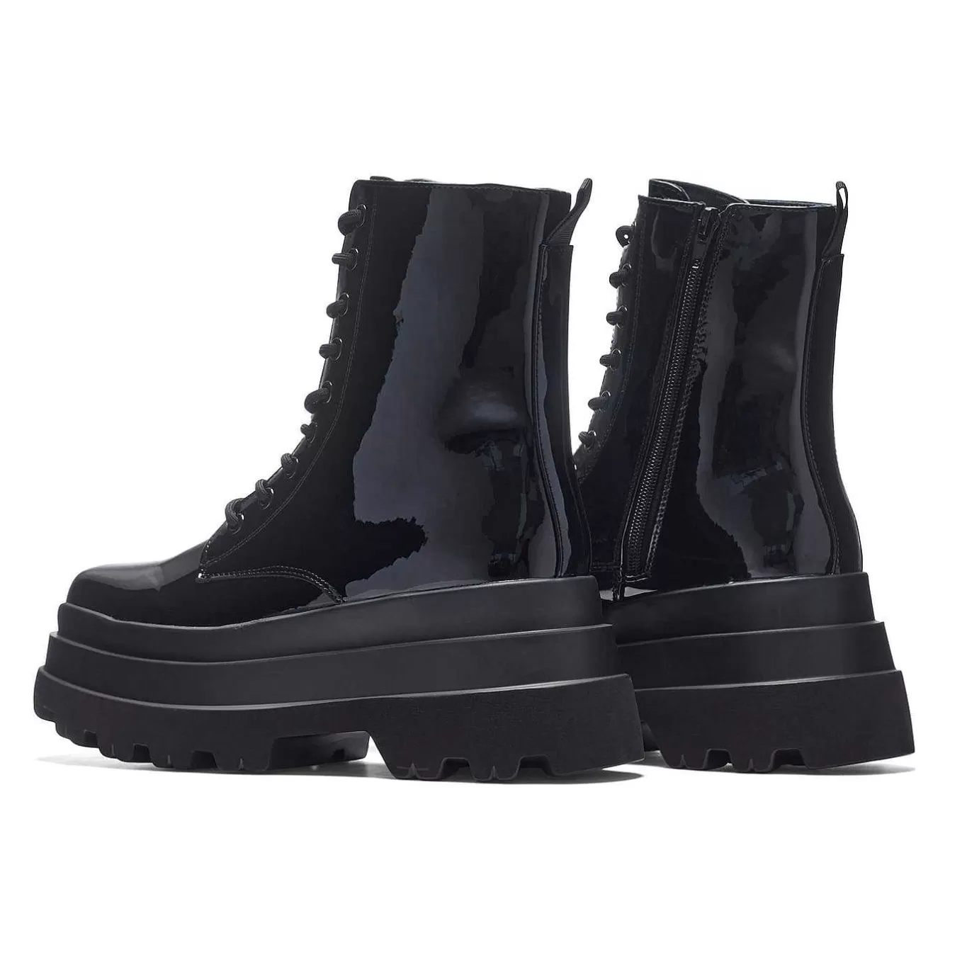 Women'S KOI footwear Deathwatch Trident Patent Platform Boots