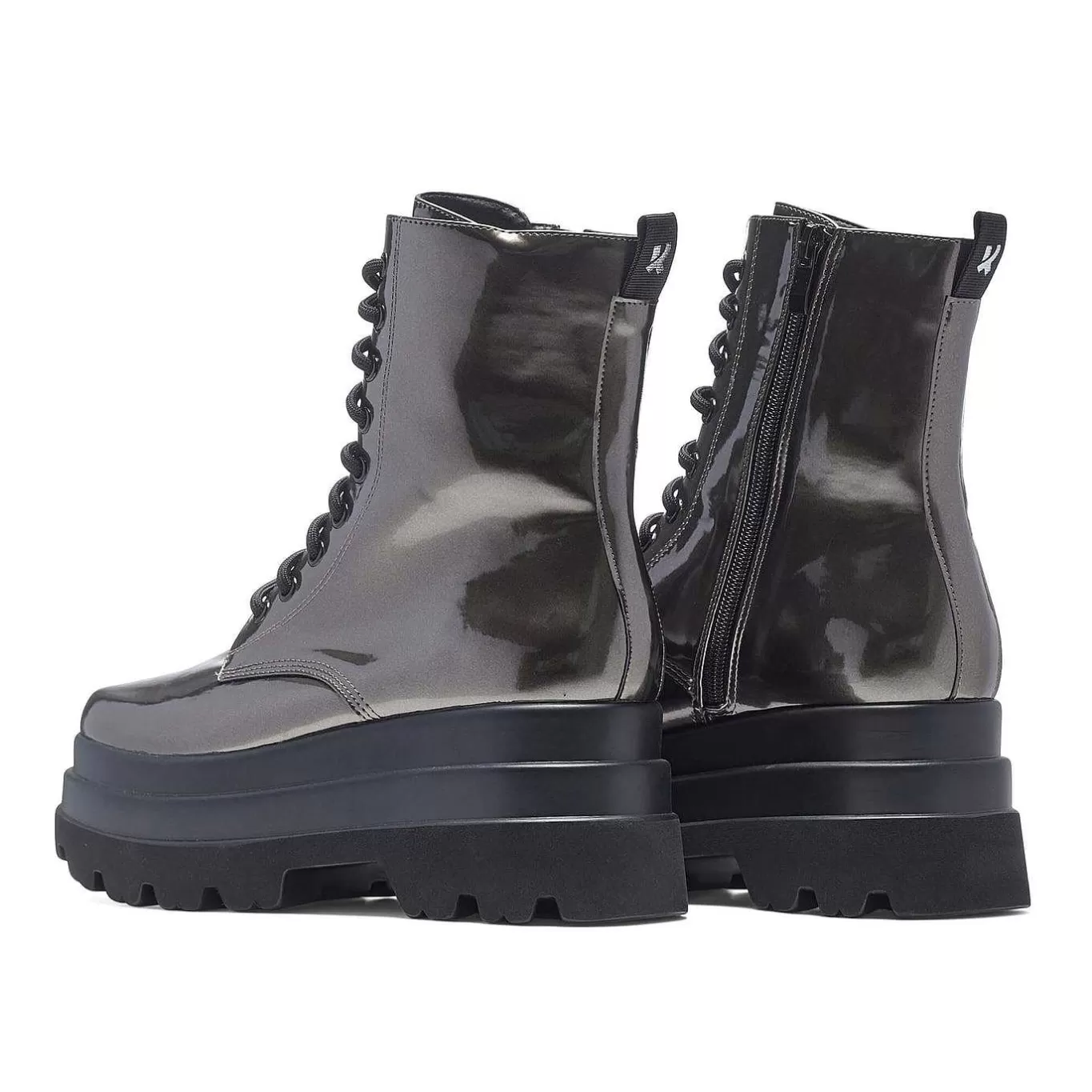 Women'S KOI footwear Deathwatch Trident Platform Boots - Static Grey