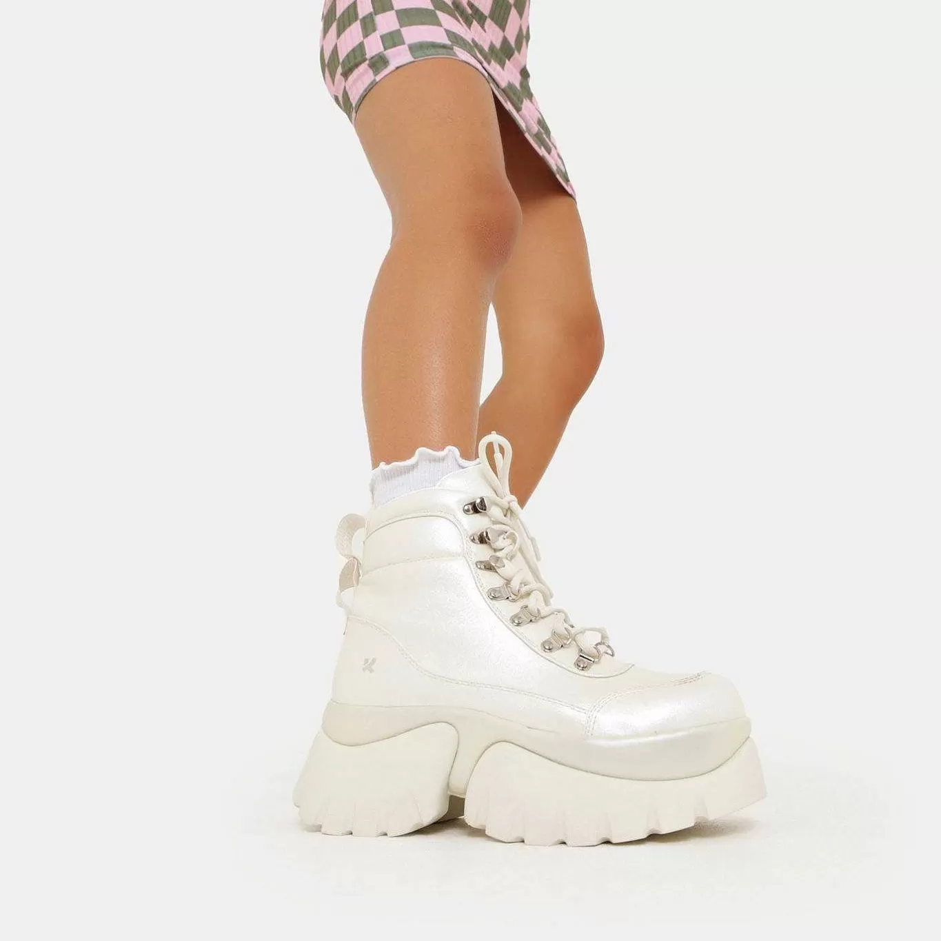 Women'S KOI footwear Gooey White Platform Boots