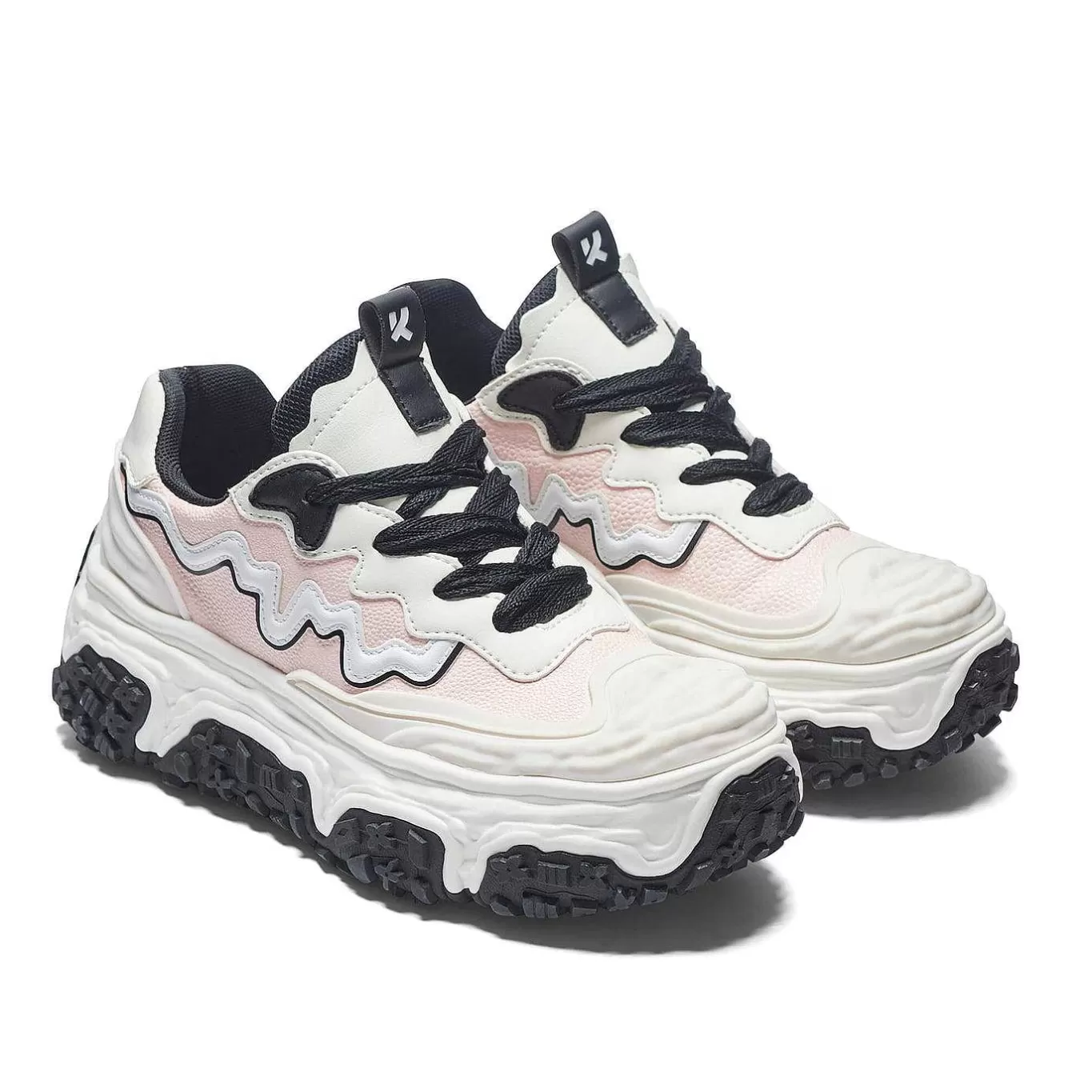 Women'S KOI footwear Layer Cake Chunky Trainers - White