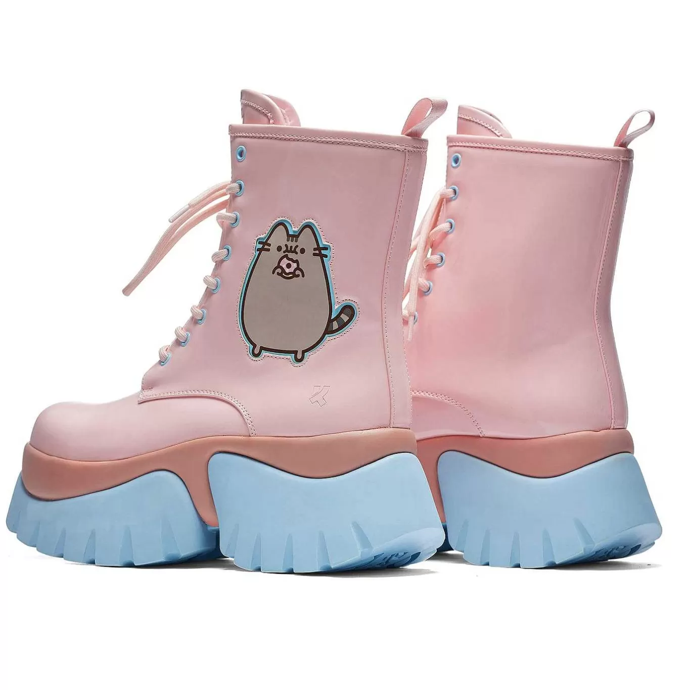 Women'S KOI footwear Pusheen Doughnuts Pastel Patent Boots