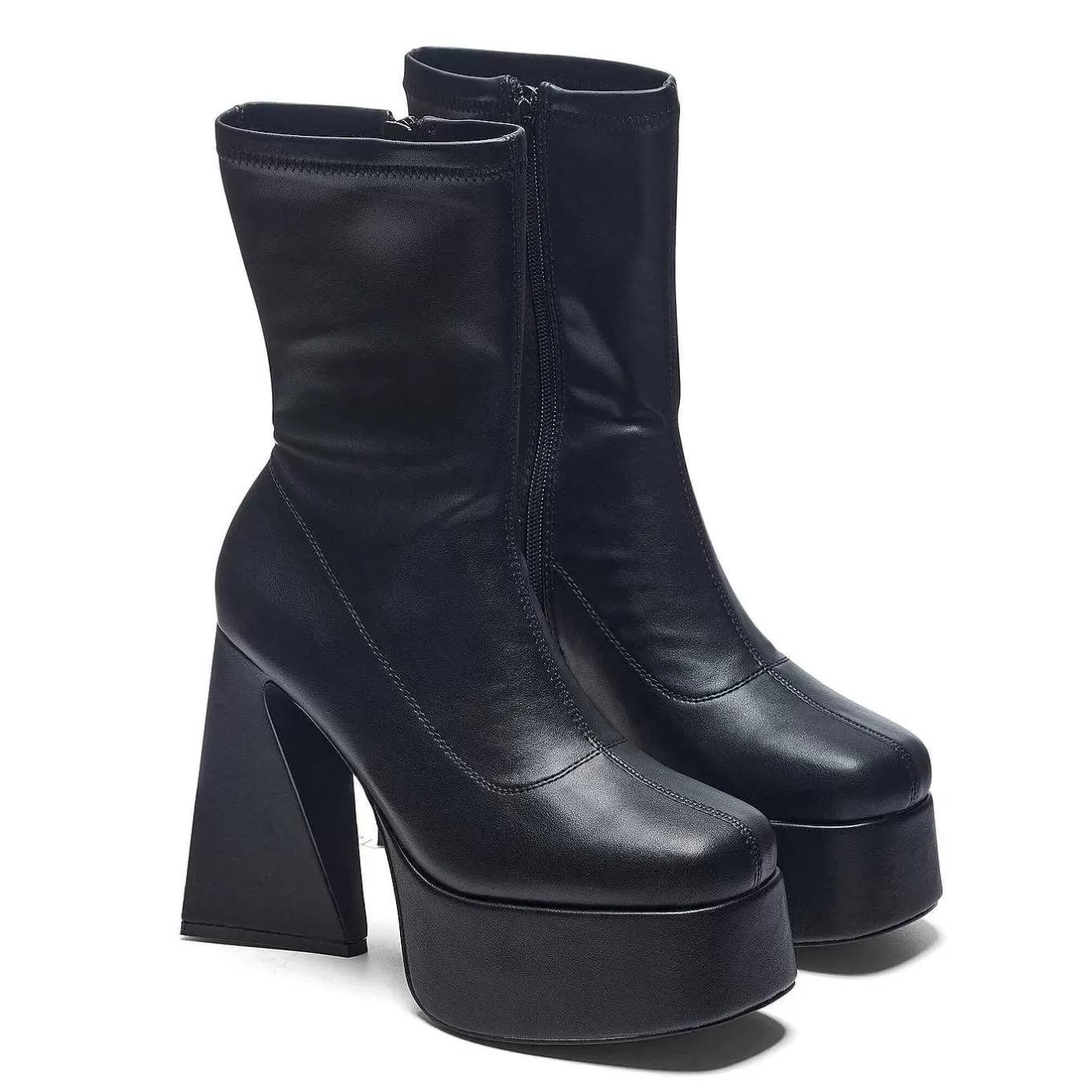 Women'S KOI footwear Rakot Heeled Black Ankle Boots