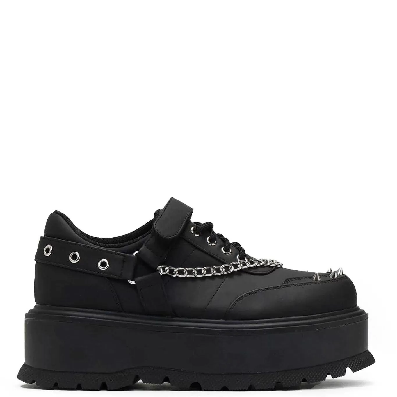 Men'S KOI footwear Retrograde Rebel Men'S Black Platform Shoes