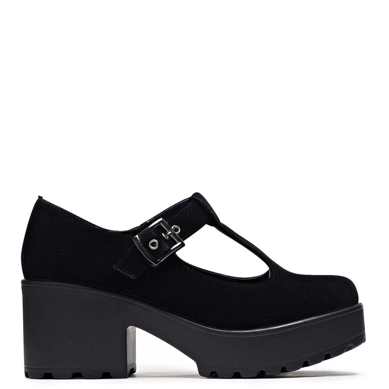 Women'S KOI footwear Sai Black Mary Jane Shoes 'Suede Edition'