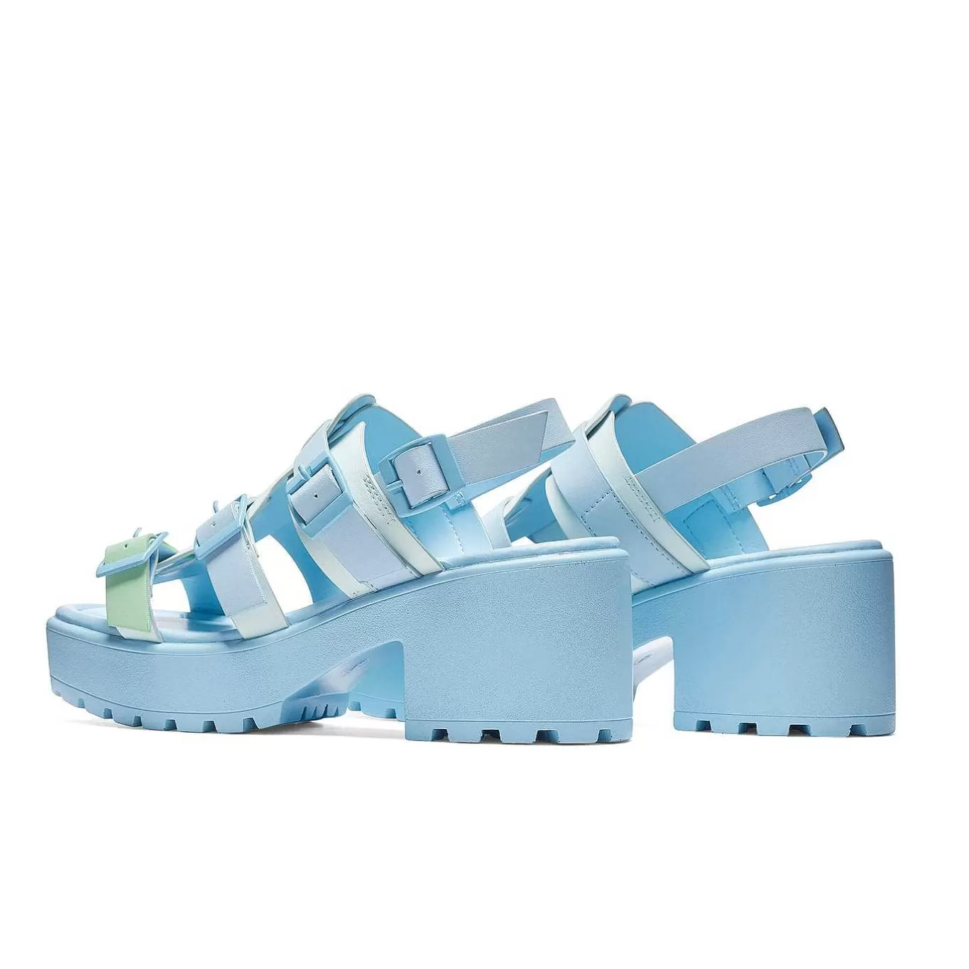 Women'S KOI footwear Sugar Season Chunky Buckle Sandals - Blue