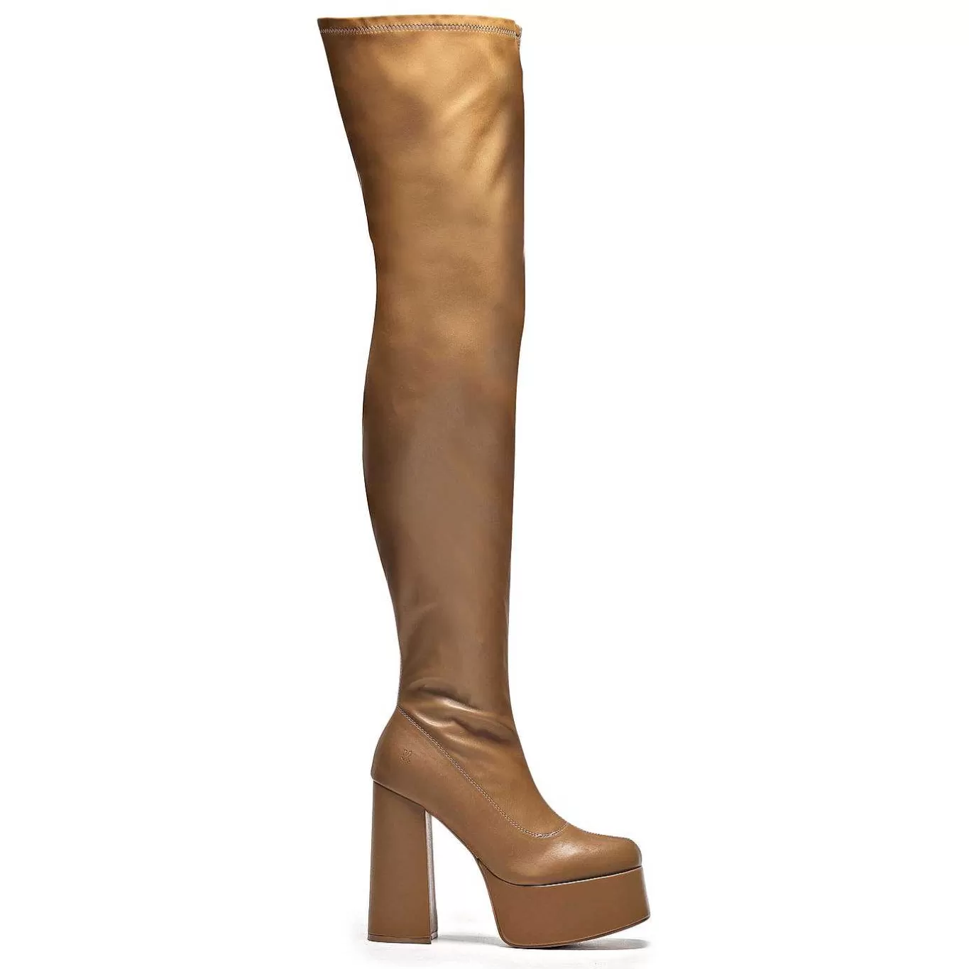 Women'S KOI footwear The Redemption Plus Size Thigh High Boots - Khaki