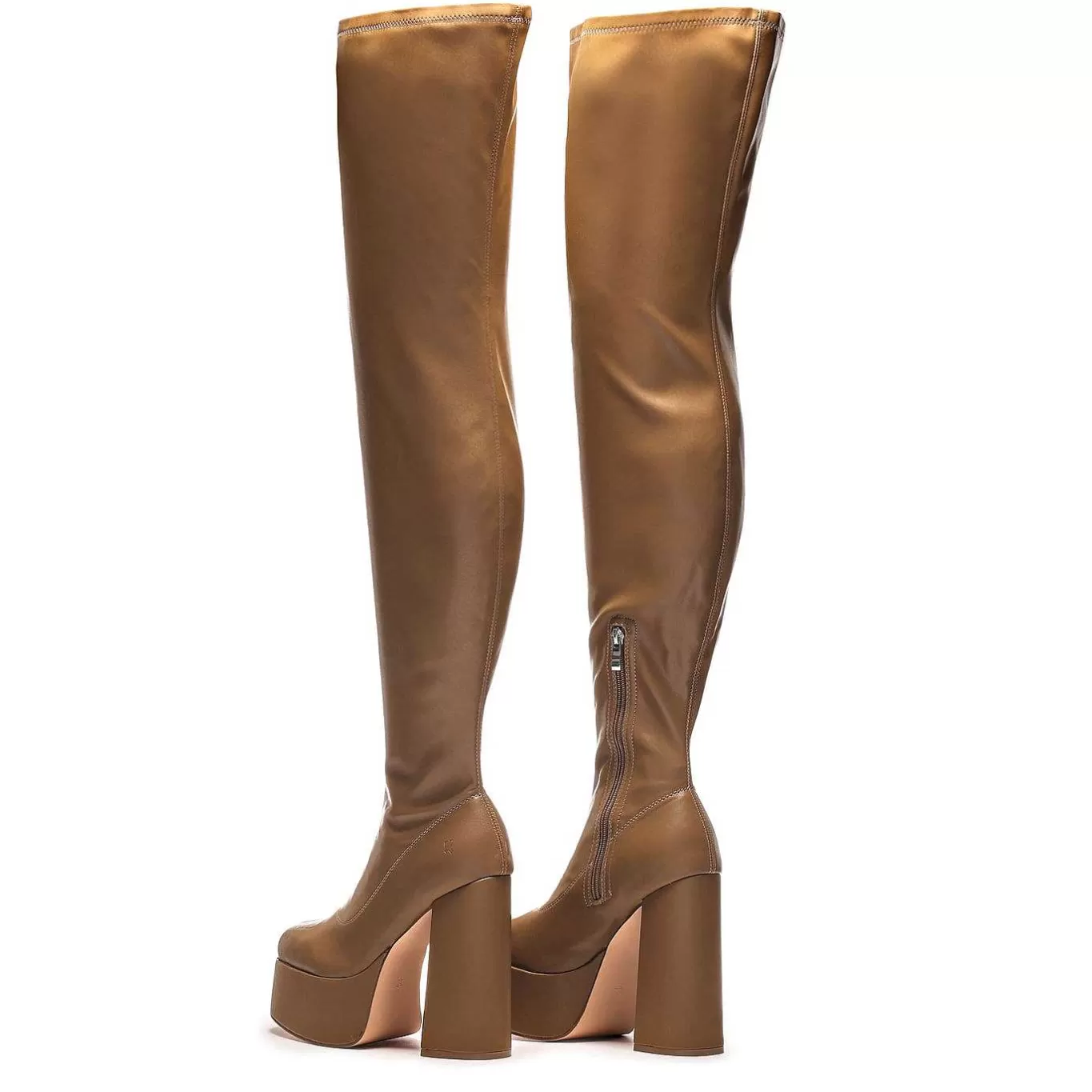 Women'S KOI footwear The Redemption Stretch Thigh High Boots - Khaki