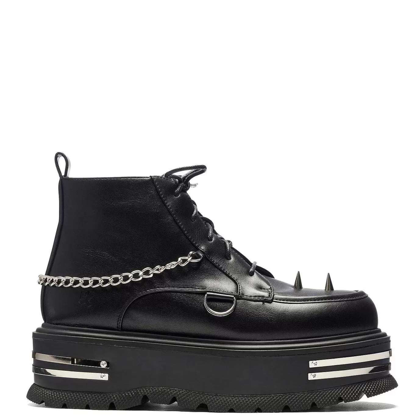 Men'S KOI footwear The Silence Men'S Platform Grunge Boots - Black