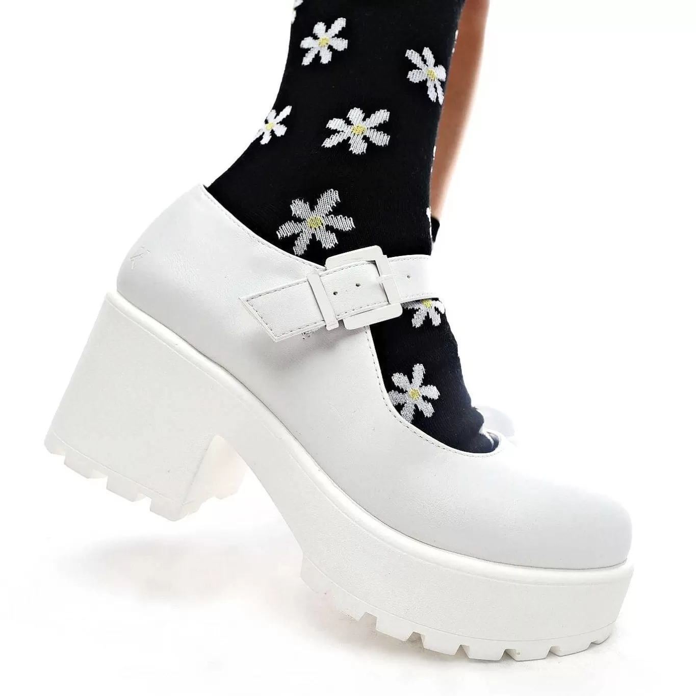 Women'S KOI footwear Tira Mary Jane Shoes 'White Washout Edition'