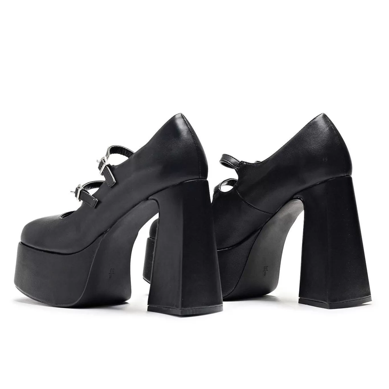 Women'S KOI footwear Zeba Black Platform Heels